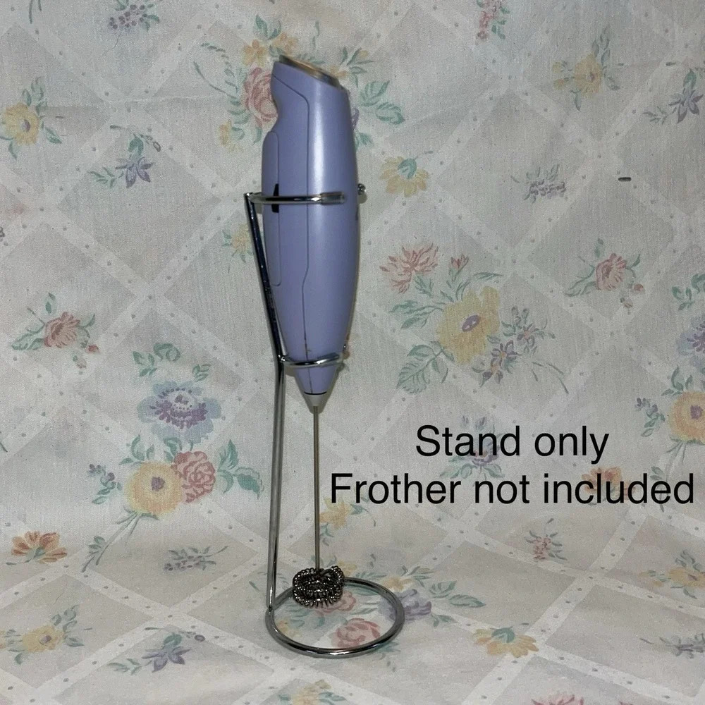 Milk Frother Stand (Stand‎ Only) in Stainless Steel Universal Zulay